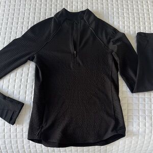 Black Quarter-Zip Pullover
